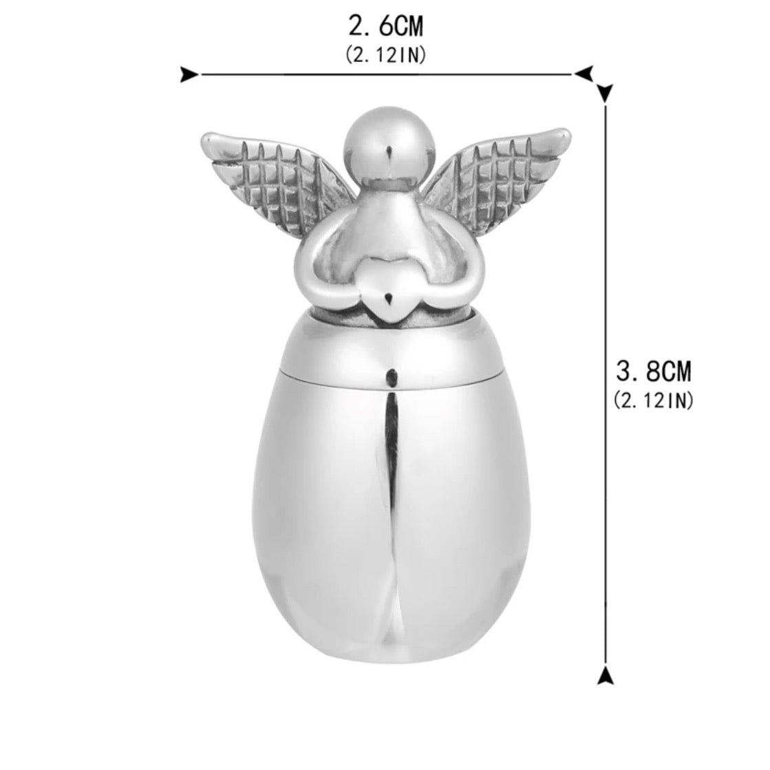 Engel (Mini Urne/ Aufbewahrung Zähnchen, Haare, Asche)
